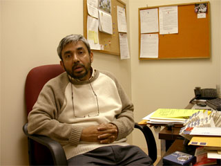 Partha Banerjee in his office
